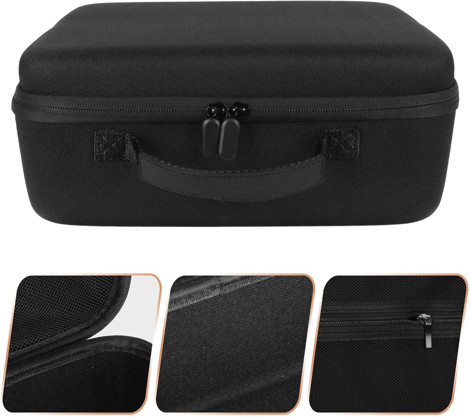 FRCOLOR Hair Dryer Storage Bag Portable Organizer Carrying Case with Handle Compact 4.5X8.2X4.5 Inches Lightweight Travel and Home Use - Image 2