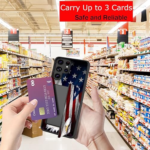 Miniatura 5 de Funda para Galaxy S20 FE, tarjetero de doble capa, bolsillo interior, tarjeta de crédito, identificación, a prueba de golpes, funda protectora