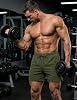 Shorts deportivos de gimnasio para hombre MAGCOMSEN 5" con bolsillo con cierre, malla, running, secado rápido 3