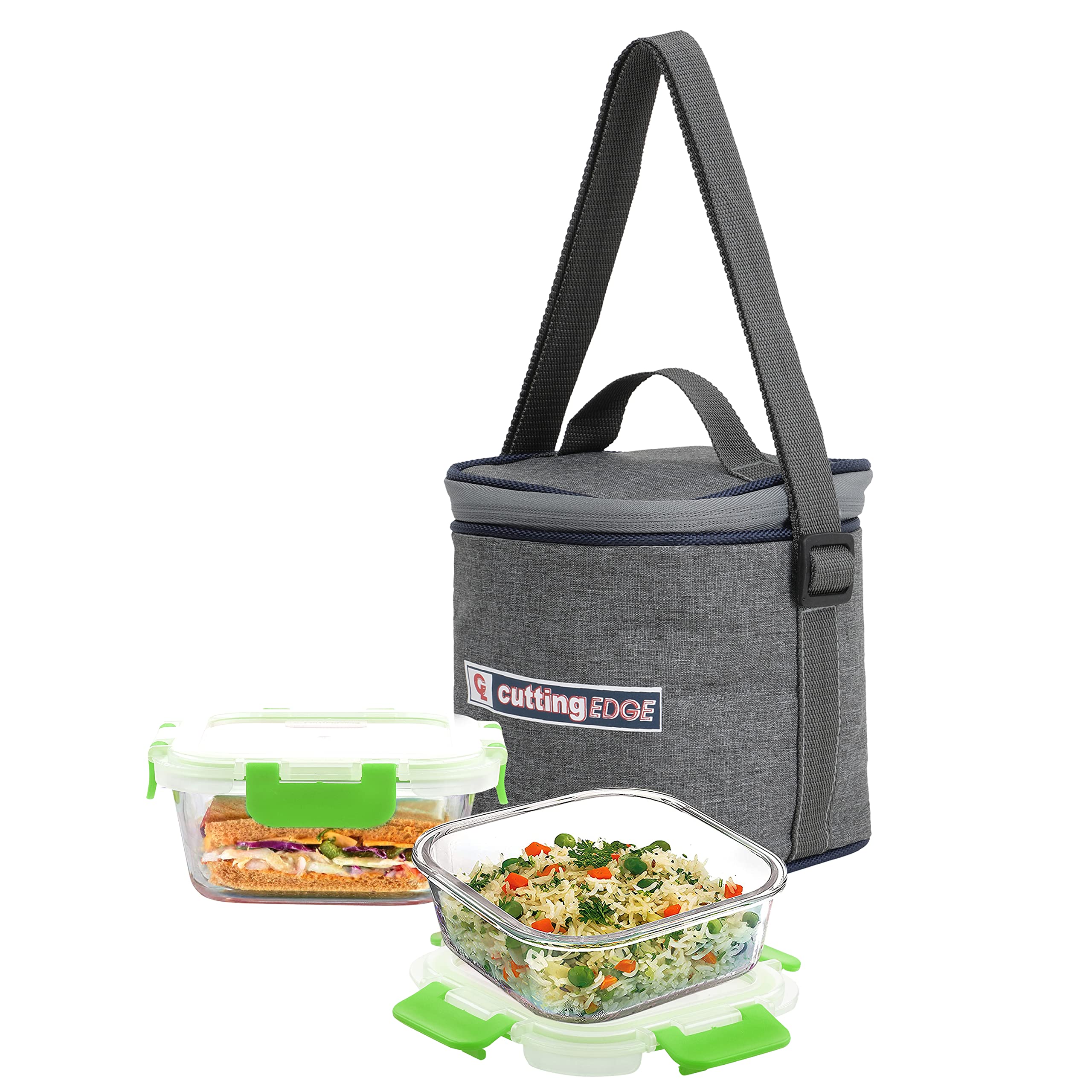 Glass Lunch Boxes - Leakproof & Airtight (Set of 2) -16 Glass Lunch Boxes - Leakproof & Airtight (Set of 2) -16