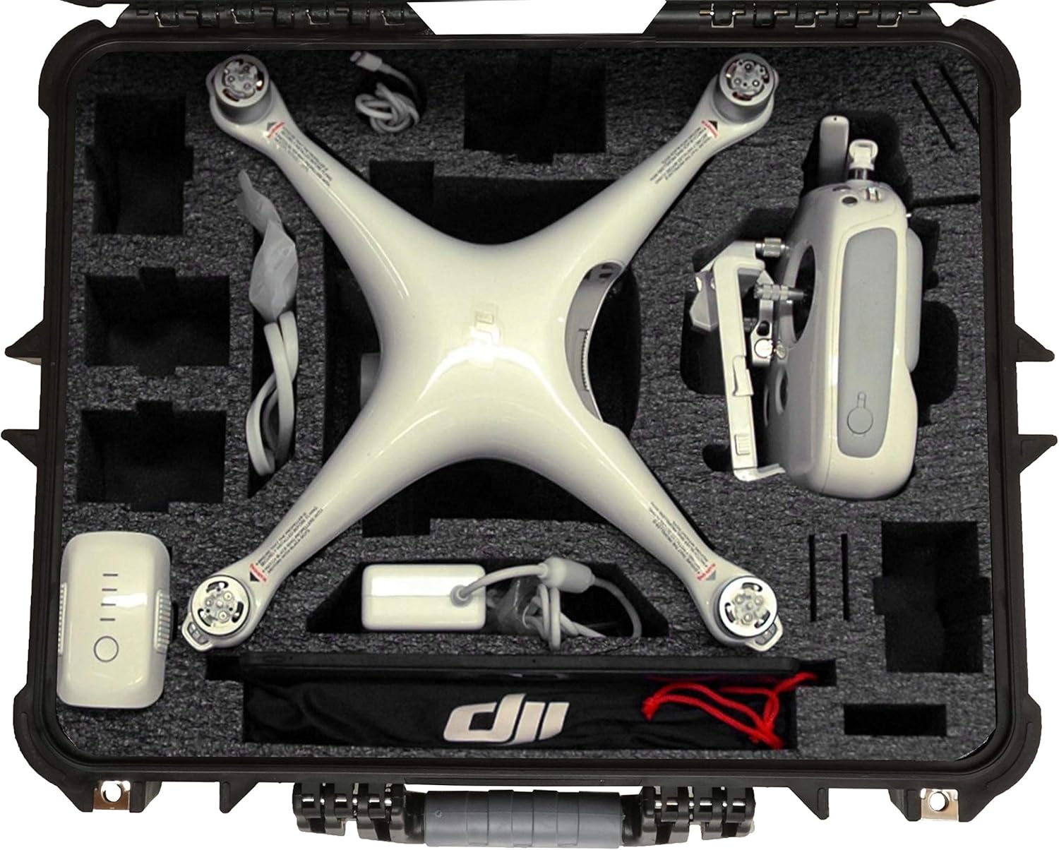 Case Club Pre-Cut Waterproof Compact Drone Case - Fits DJI Phantom 4 (Gen 2)