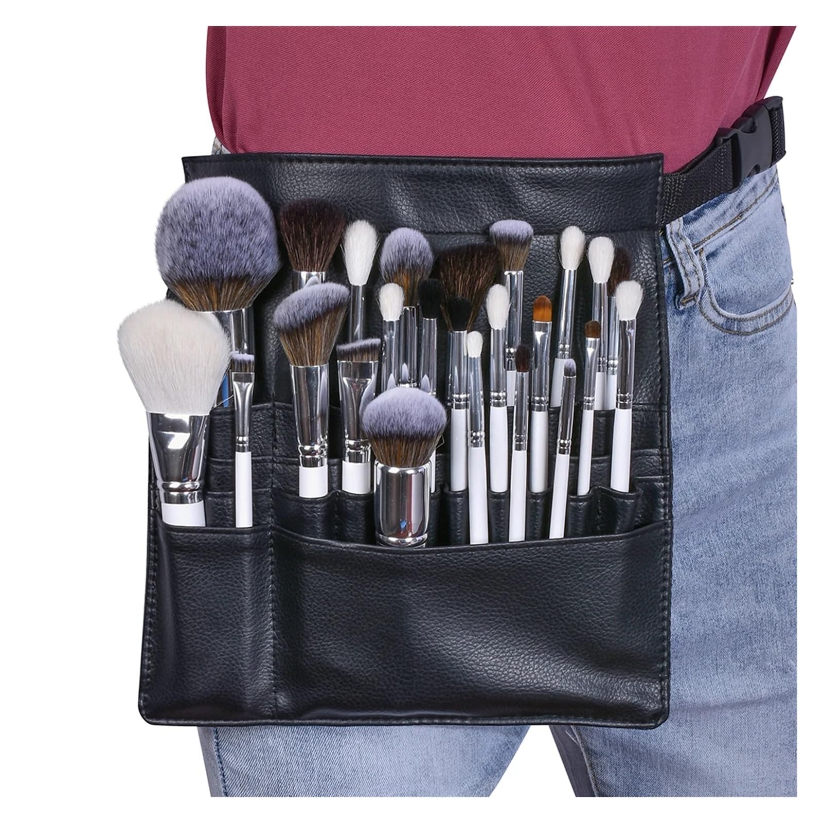 12/16/26 pezzi Set di pennelli for il trucco con manico in legno Fondotinta Fard Correttore Ombretto Sopracciglia Pennello for cipria Strumenti for il trucco di bellezza(26 pcs)