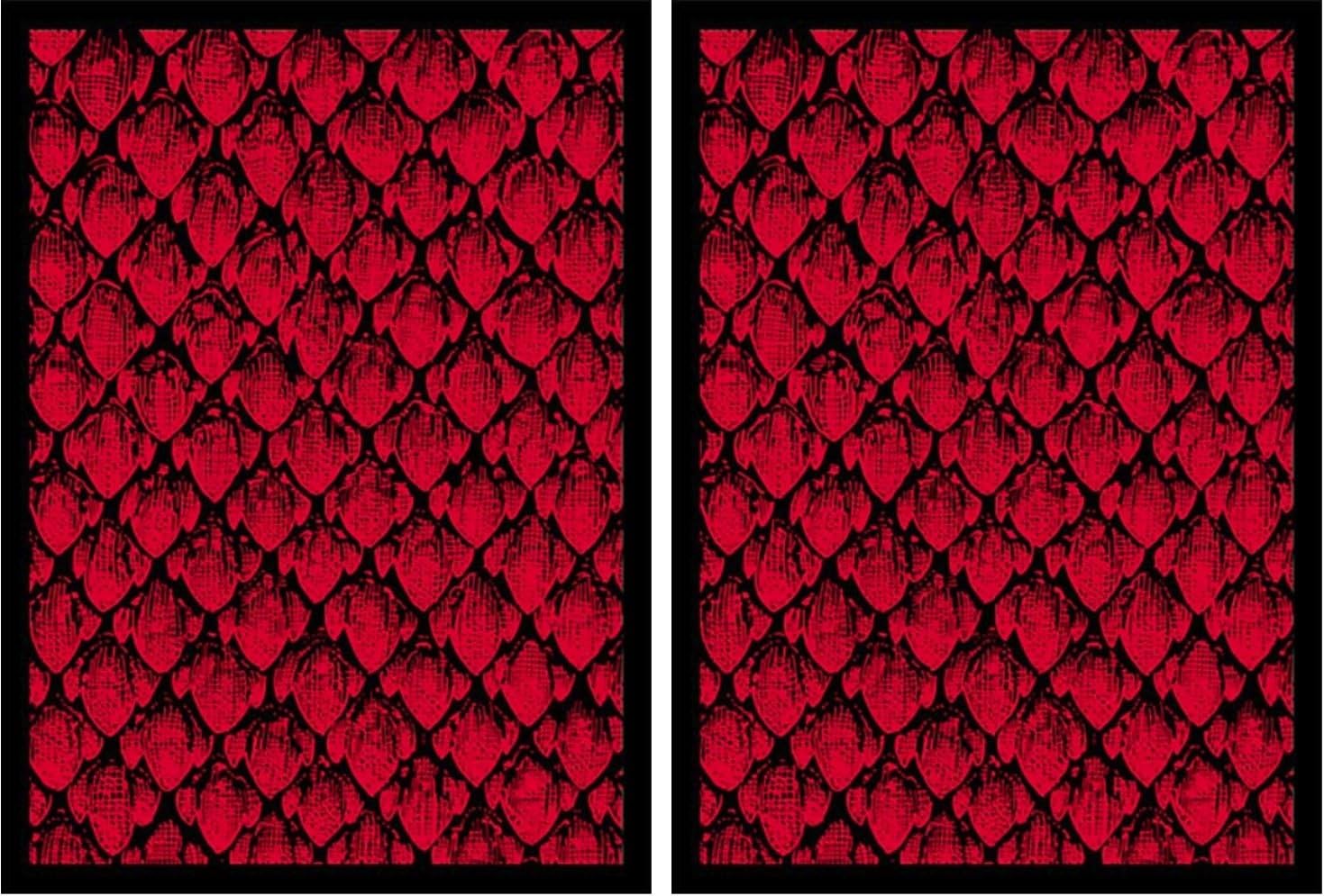 100 Legion Supplies Deck Protector Sleeves Matte Red Dragonhide