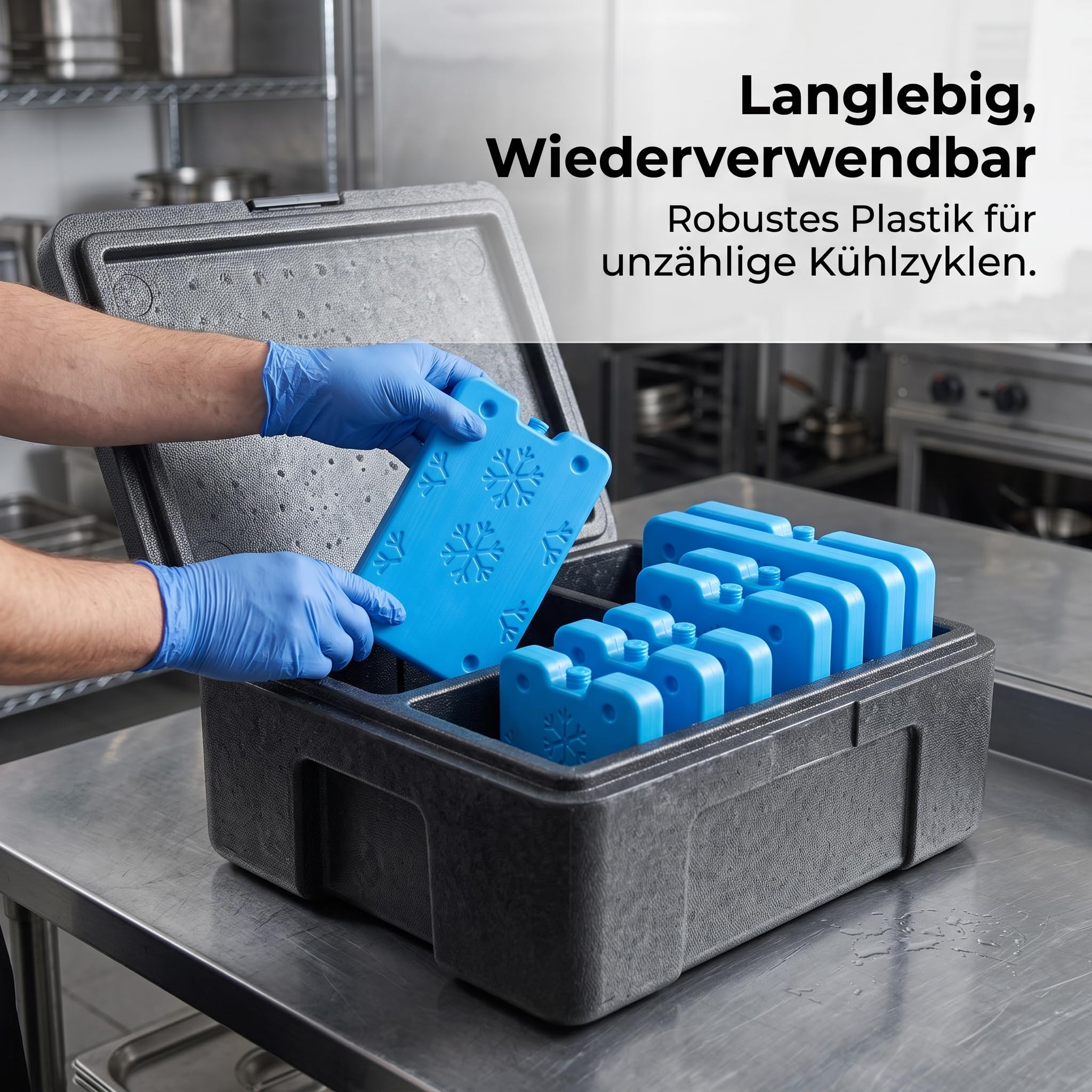 e Kühlakkus für Kühltasche & Kühlbox – Effektive Kühlelemente aus, 200ML (50 Stück)