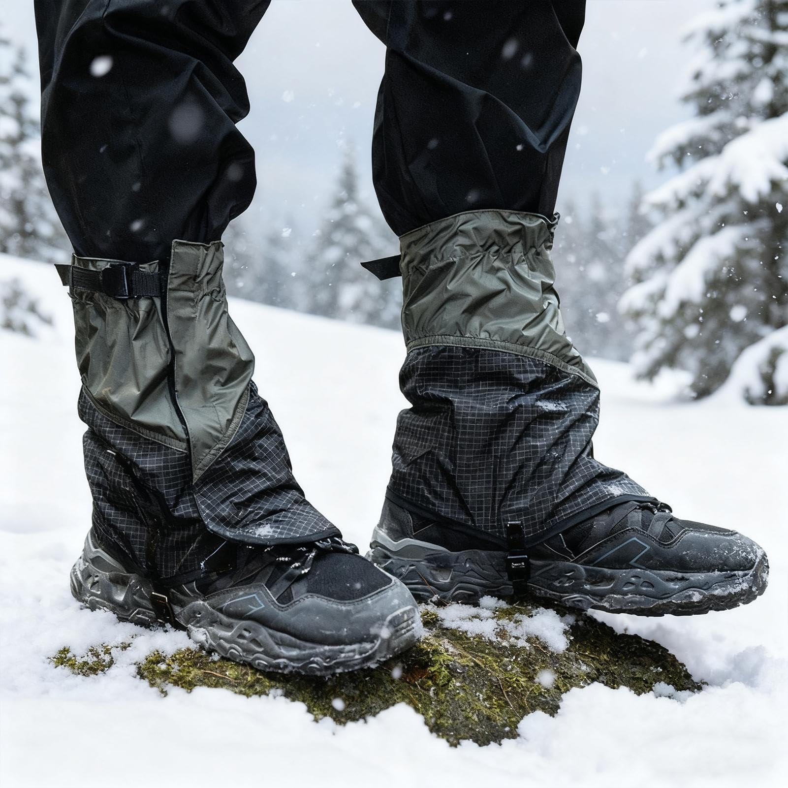 Gambali Protettivi per Scarpe | Bordo Elastico Impermeabile E Antiscivolo Protezioni | Coperture Per Ghette Da Neve,Per Uomini Donne Adulti Appassionati Di Outdoor Sci Caccia Deserto
