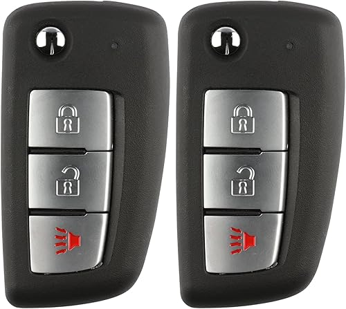 Miniatura 2 de Combo de Llave de Control Remoto de Automóvil de Repuesto Sin Cortar Compatible con KBRASTU15, CWTWB1U733, ID 46, NI04T (Paquete de 2)