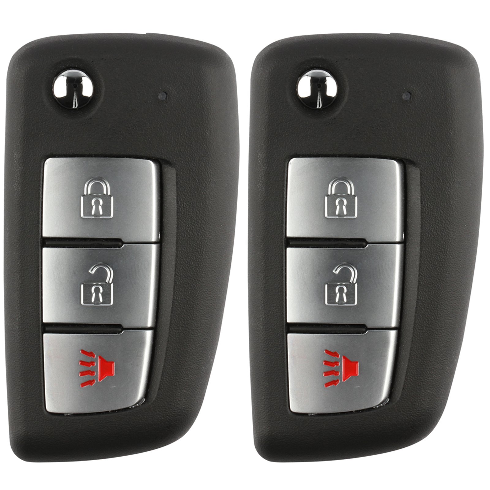 Discount Keyless Replacement Uncut Car Remote Fob Key Combo Compatible with KBRASTU15, CWTWB1U733, ID 46, NI04T (2 Pack)