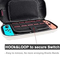 Vista 43 de daydayup Switch Carrying Case Compatible with Nintendo Switch 2, with 24 Games Cartridges Protective Hard Shell Travel Carrying Case Pouch for