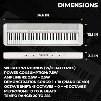 Amazon.com: Casio CT-S1 Casiotone 61-Key Portable Keyboard