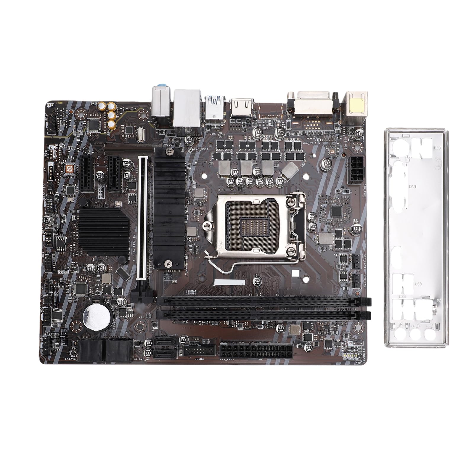 Scheda Madre del Computer B460M DDR4 Scheda Madre Desktop LGA 1200 con 64 GB 2933 MHz per Costruttori di PC Aggiornamento Desktop Fai da Te
