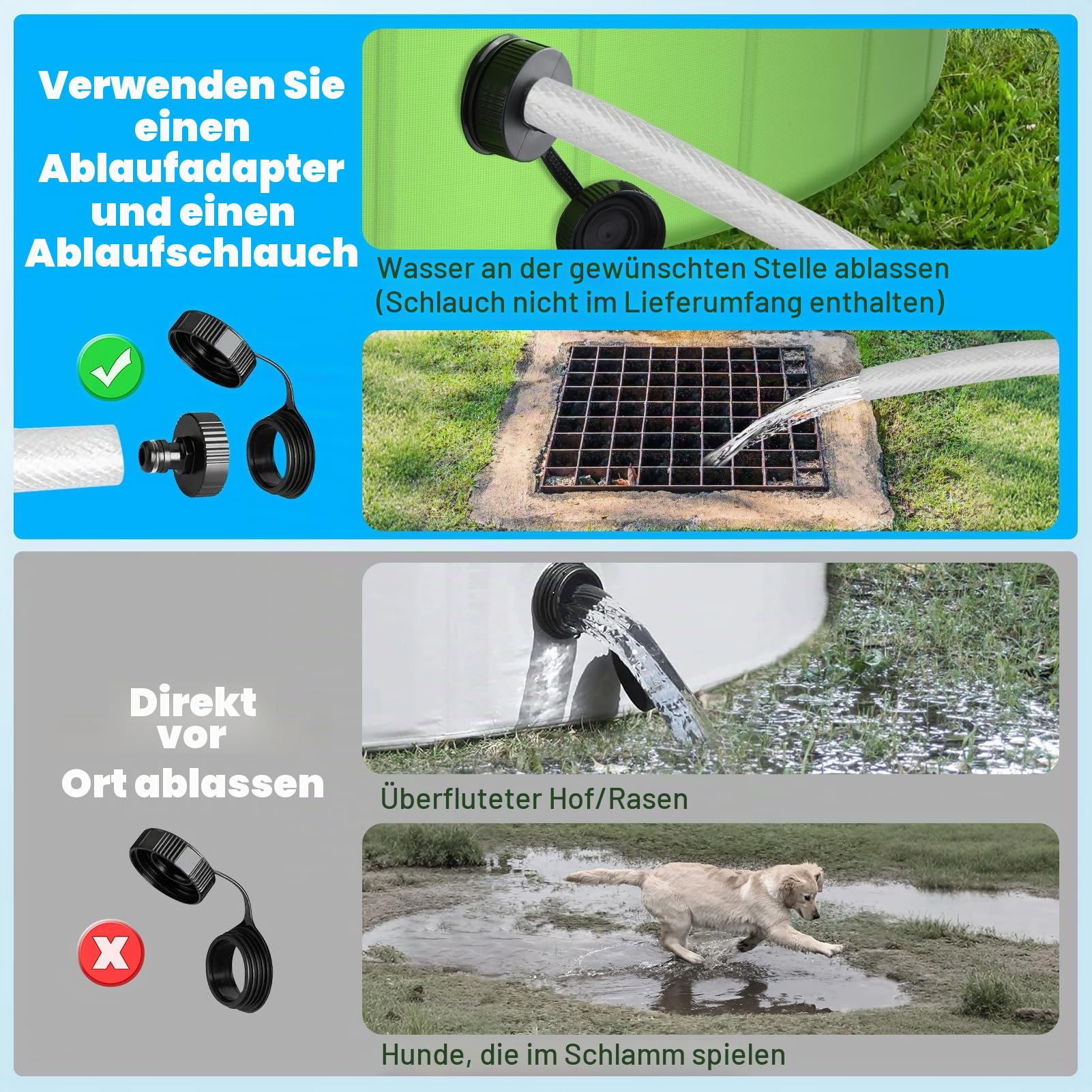 YIKANWEN Hundepool, Faltbare Großes Hundebad aus PVC 160 * 30 cm, Stabiles und Rutschfestes Planschbecken für Kinder, Großes Hundepool in XXL-Größe, Grün, Rund