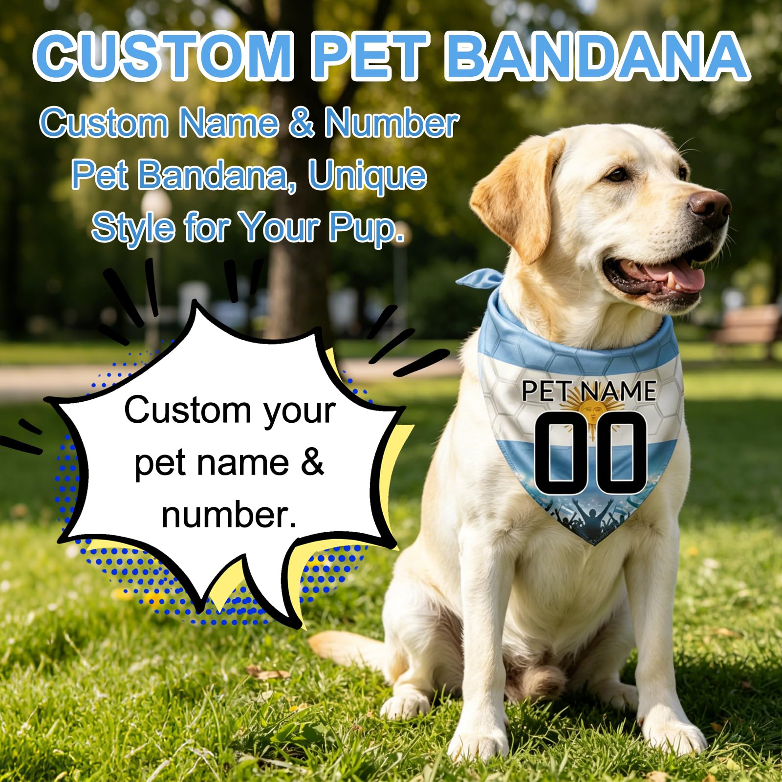 Bandana Personalizzata Per Cani Mondiali 2026, Bandana Calcio Con Nome E Numero, 18 Modelli Bandiere, Brasile