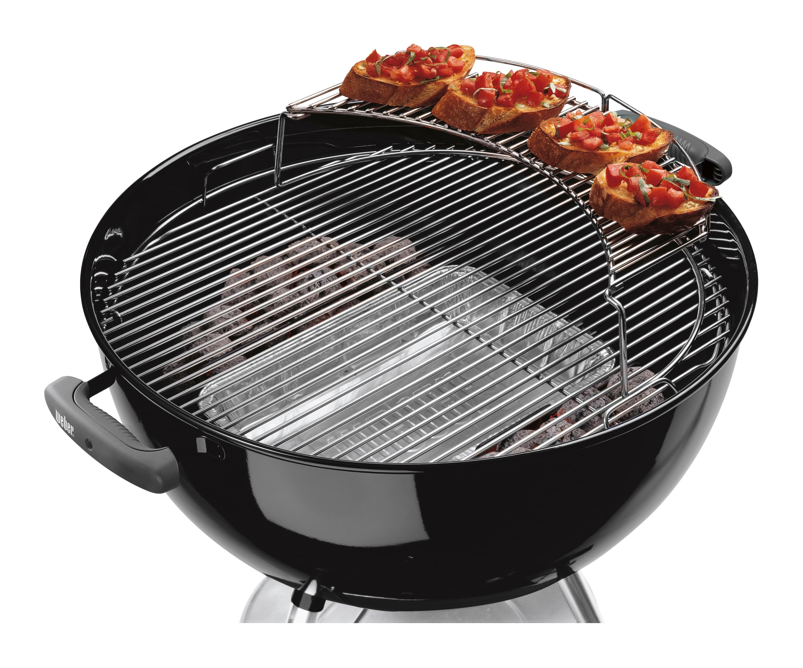 Weber 8417 Warmhalterost, für Holzkohlegrills mit 57 cm, Schwarz