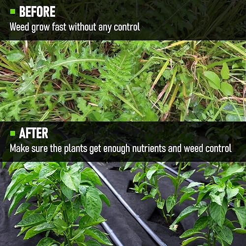 Miniatura 6 de Tela de barrera de malezas de 3 pies x 300 pies, resistente, 5 onzas, tela geotextil tejida para contrapiso, terreno de jardinería, tapete de