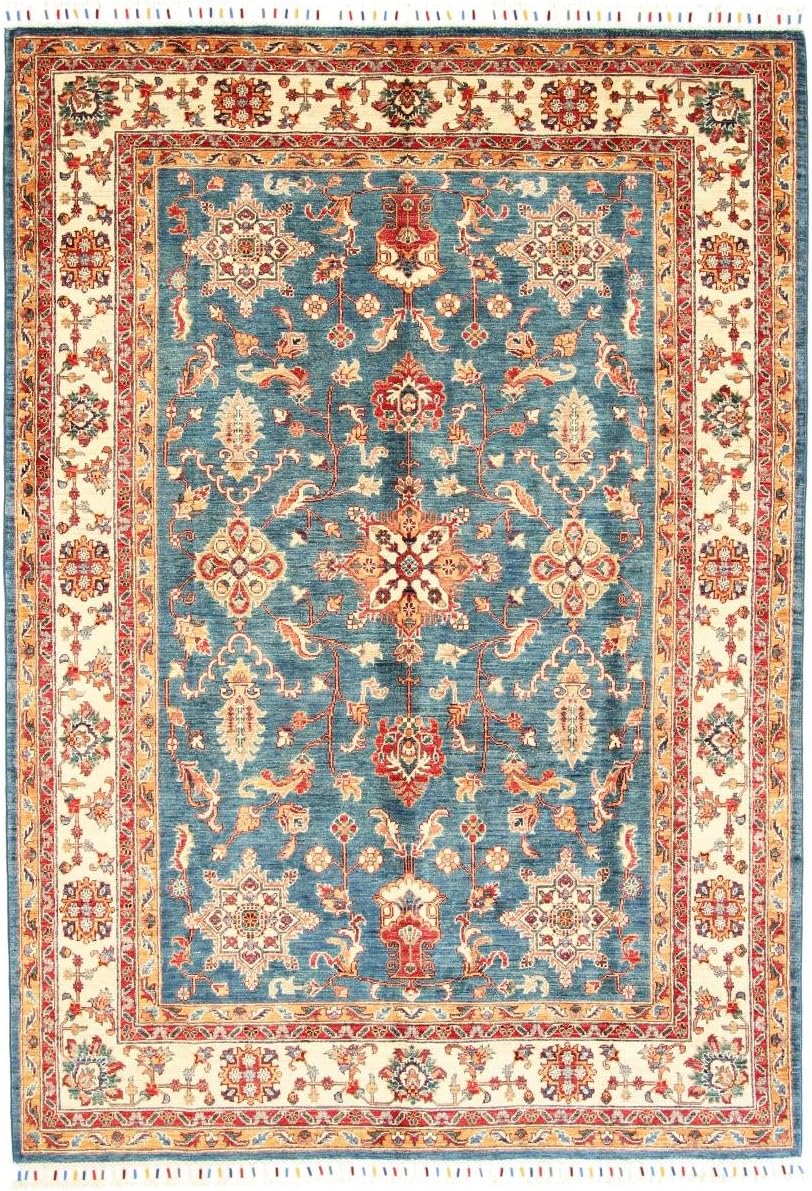 Nain Trading Arijana Klassik 244x175 Oriental Rug Hand-Knotted Carpet Beige/Pink Pakistan