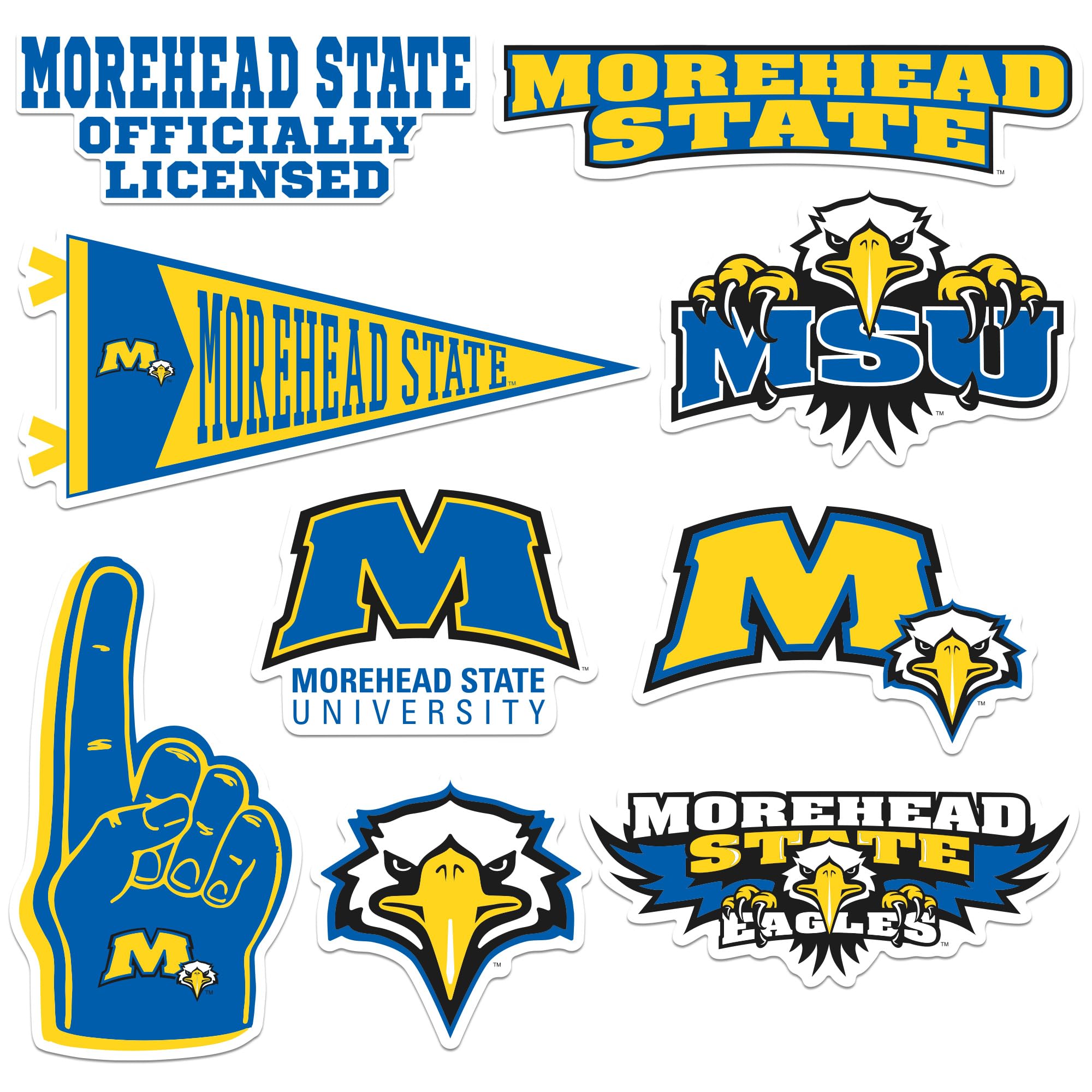 Morehead State University 8ct Vinyl L Deluxe, Indoor/Outdoor, Set of 8