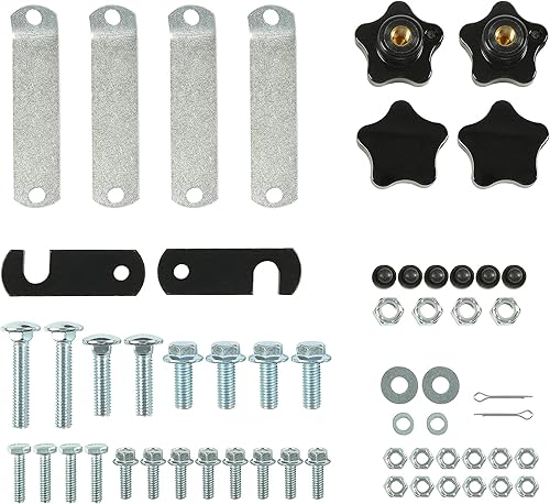 Miniatura 9 de ECOTRIC Toldo para tractor, color naranja, compatible con todos los tractores ROPS de 48-38 pulgadas x 48-38 pulgadas equipados con un ROPS de 2 x 2