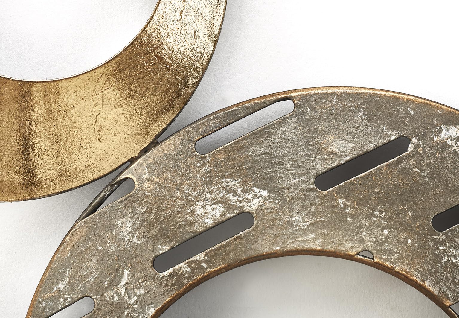 Kobolo Wandbild KIANO Metallbild mit 3D-Effekt silber 31x3x90 cm Braun