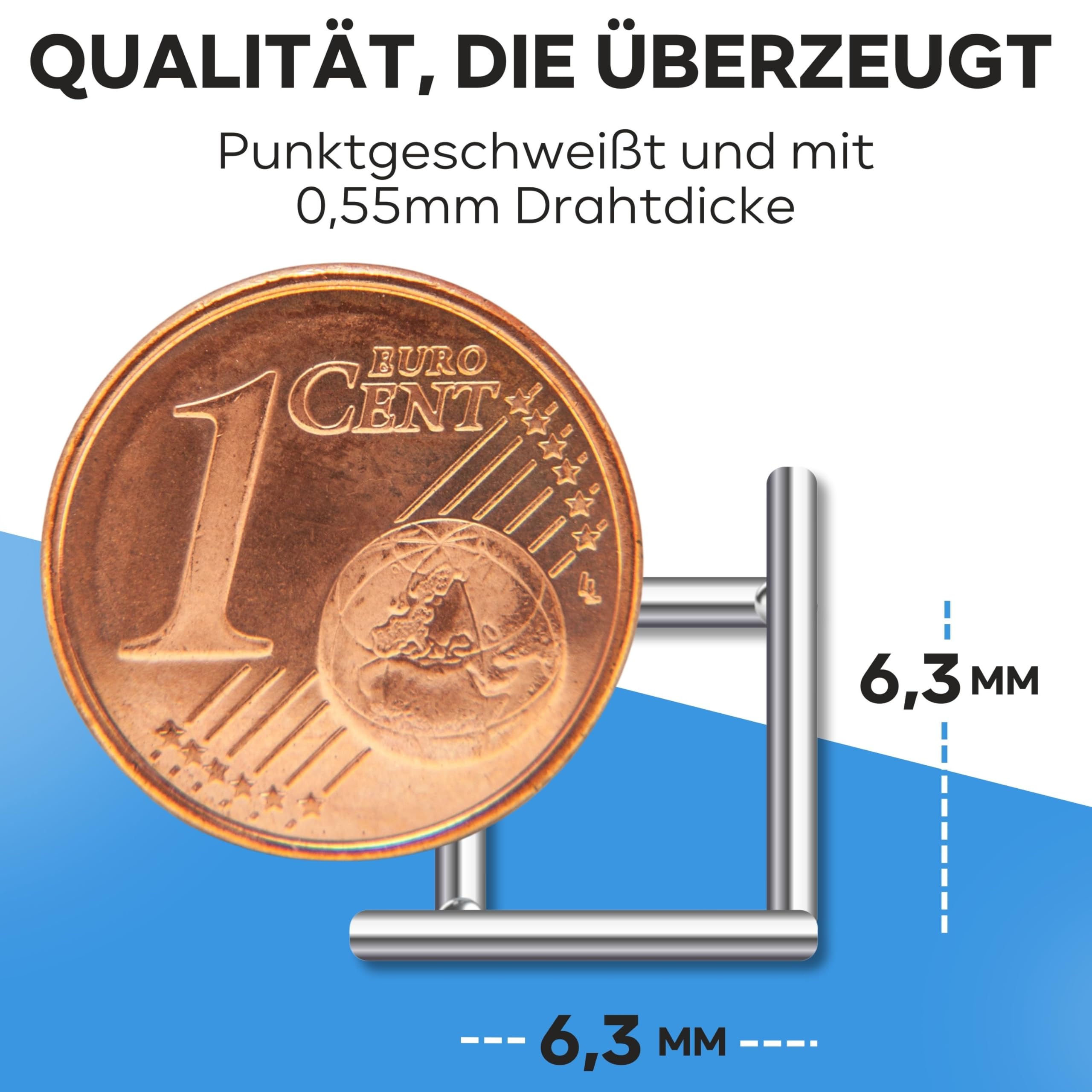 KrapTrap Volierendraht Drahtgitter feinmaschig I verzinkt I 6x6 mm I 12m x 1m I Wühlmausgitter Mäusegitter Nagergitter Hochbeetgitter