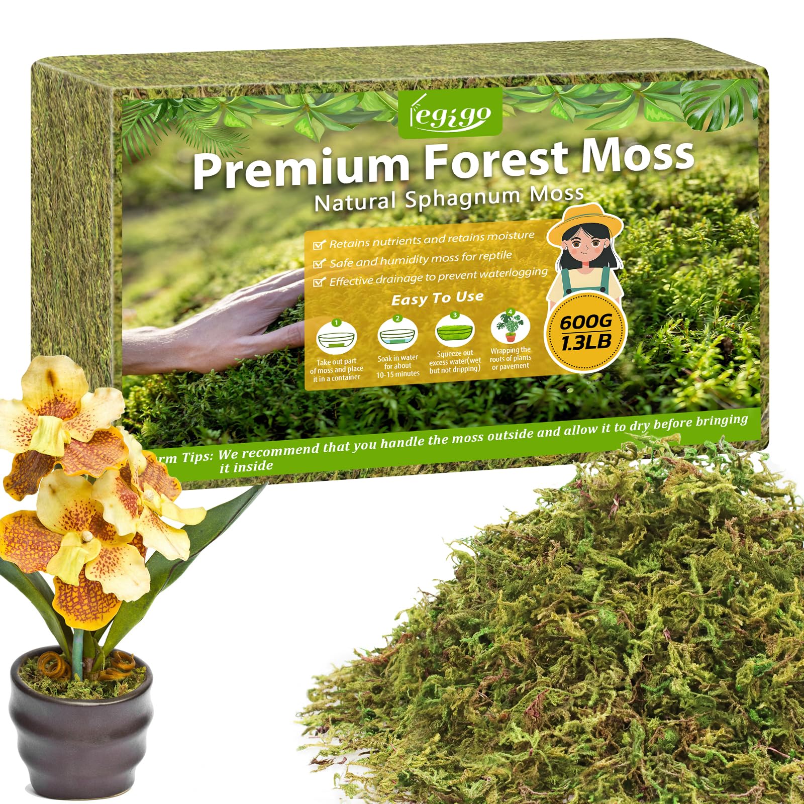 Legigo 1.3Lbs Sphagnum Moss