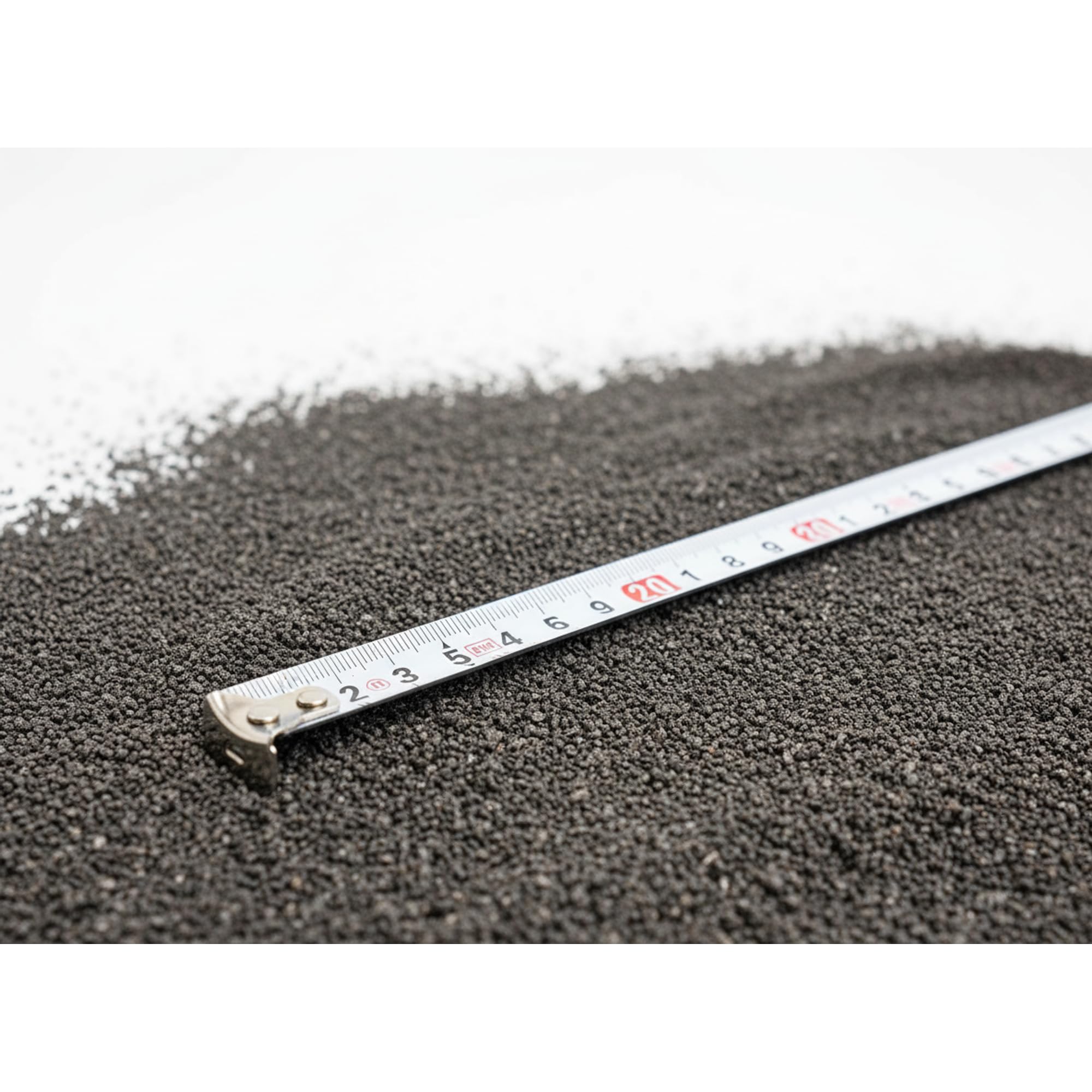 Basalt-Fugensand 25 kg, 0–2 mm grau, Basaltsand für Gartengestaltung, unkrauthemmend, witterungsbeständig