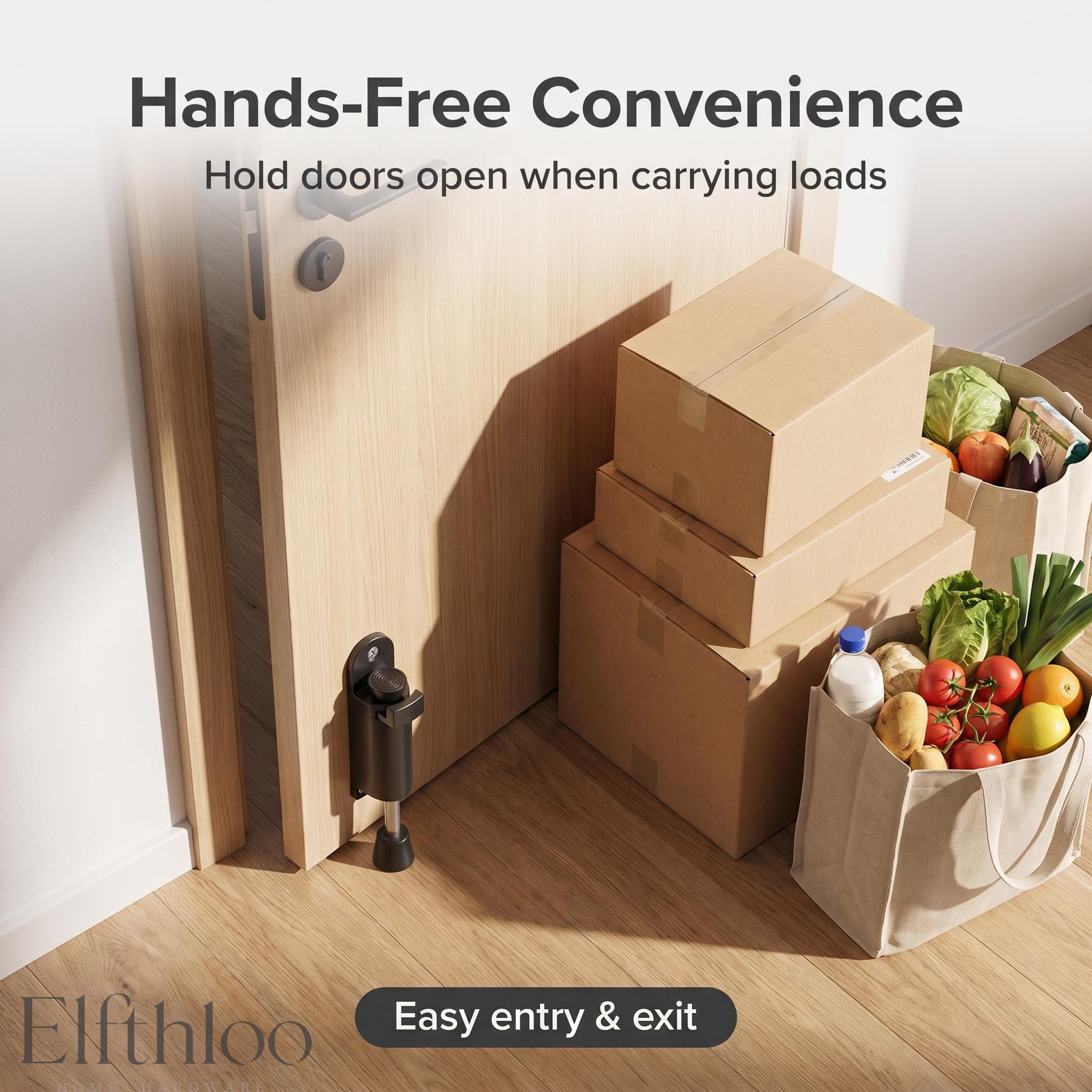 Elfhloo Door Stopper - Foot Operated Kickdown -6