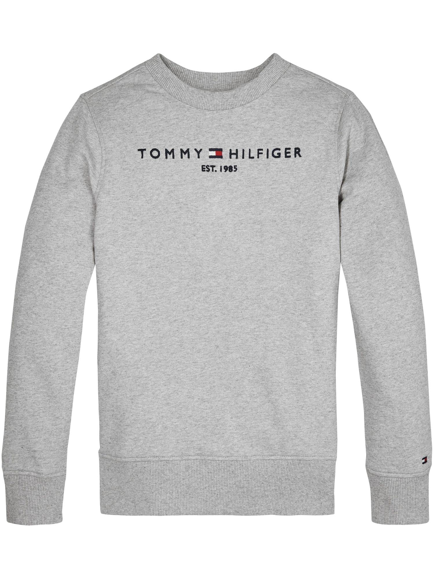 Tommy Hilfiger Unisex Kids Sweatshirt, Light Grey Heather, 18 Months