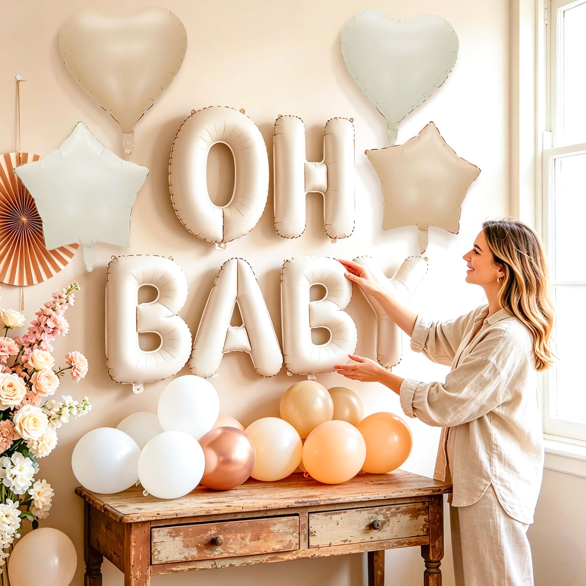 Neutral Baby Shower Decorations Brown Bear Baby Boy Girl Banner
