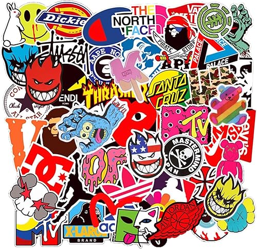 Pegatinas Cool Brand  RIPARV 101 Pack para monopatín, casco, laptop, bicicleta, calcomanías