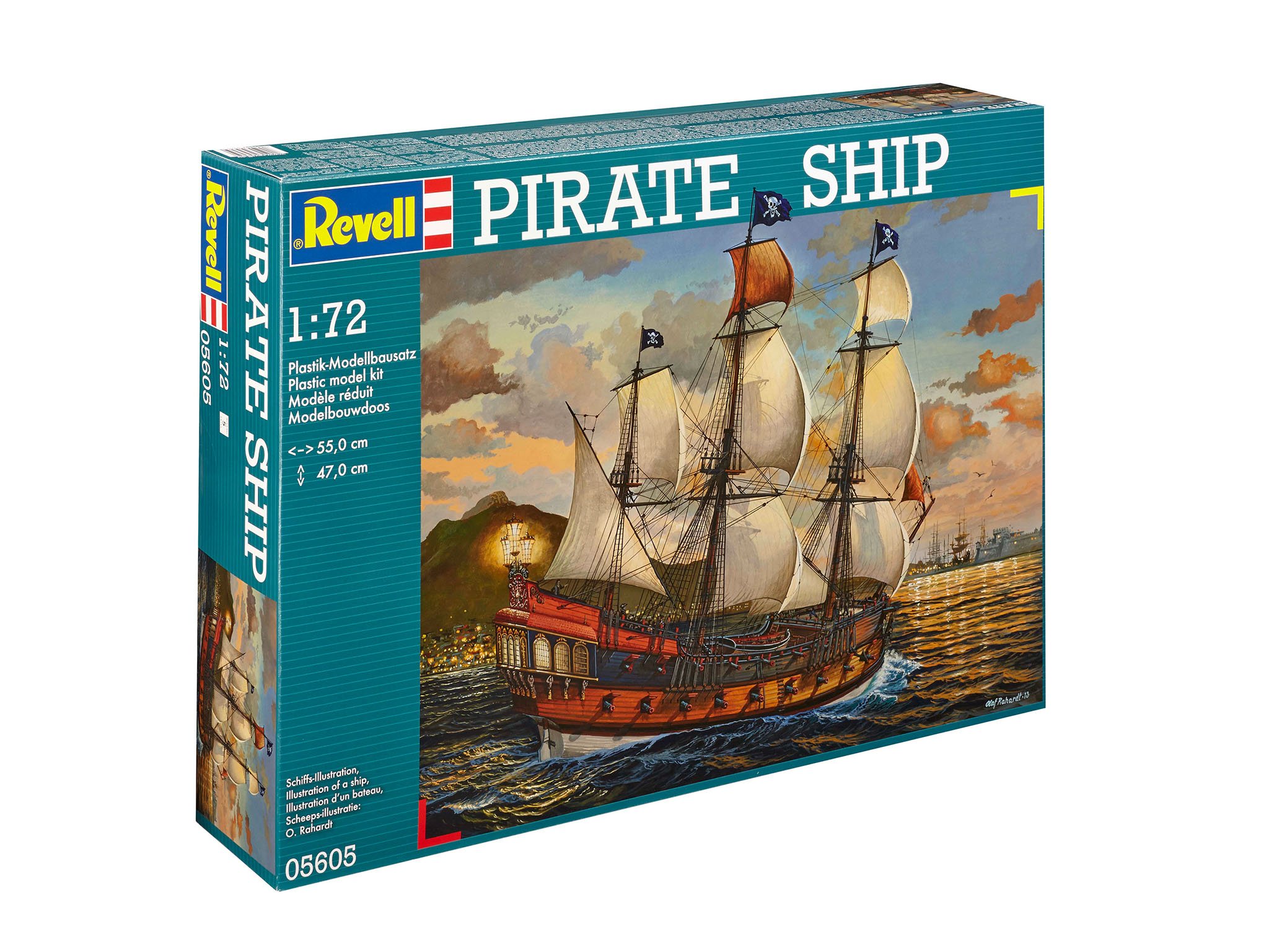 Revell Revell_05605 Modellbausatz Schiff 1:72 - Piratenschiff im Maßstab 1:72, Level 5, originalgetreue Nachbildung mit vielen Details, Segelschiff, 05605 merhfarbig