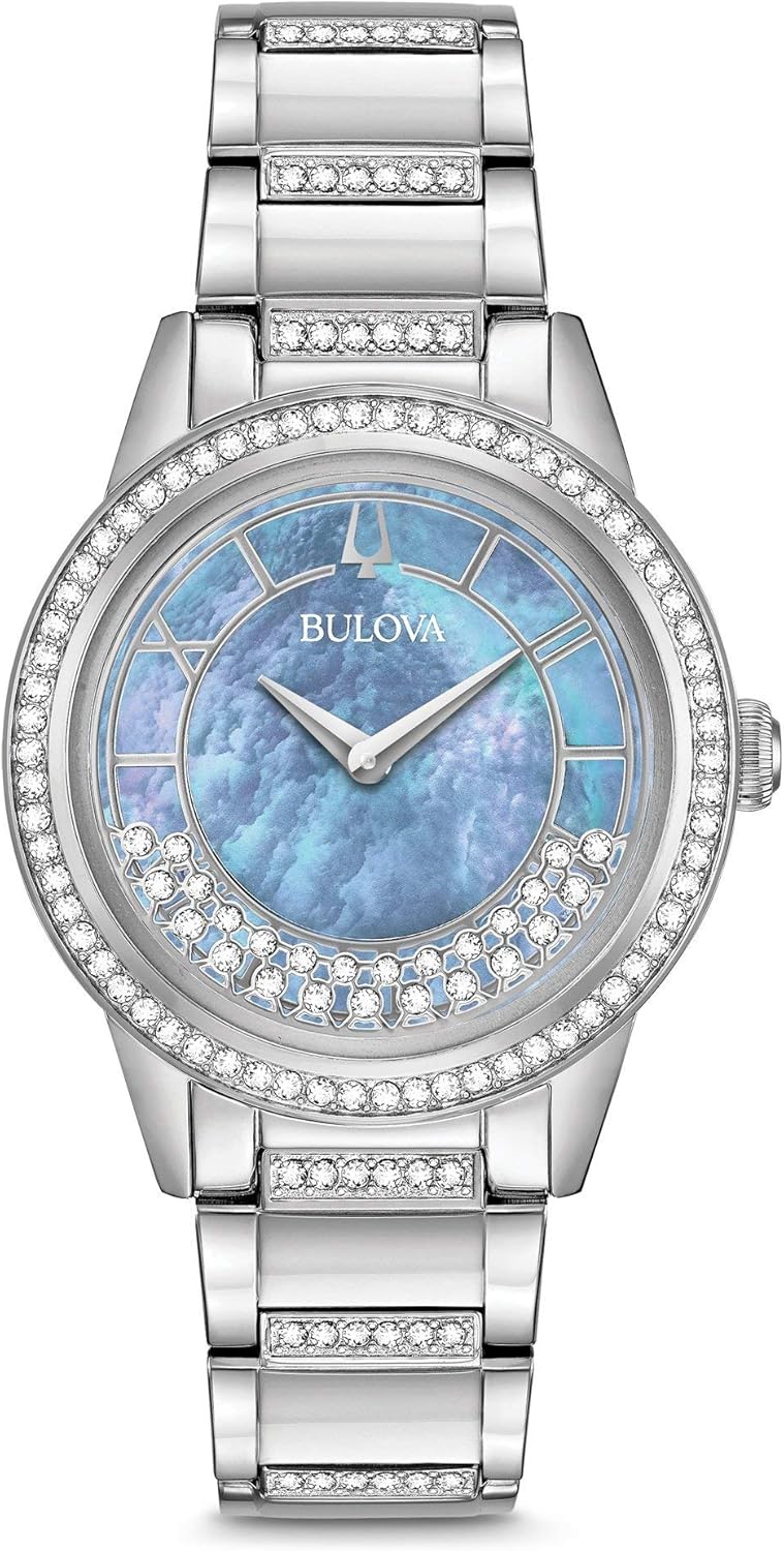 Bulova Orologio Analogico al Quarzo Donna con Cinturino in Acciaio Inossidabile 96L260 Bulova Orologio Analogico al Quarzo Donna con Cinturino in Acciaio Inossidabile 96L260