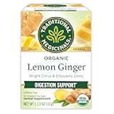 Traditional Medicinals Organic Lemon Ginger Tea, 1.13 Oz, 16 Count