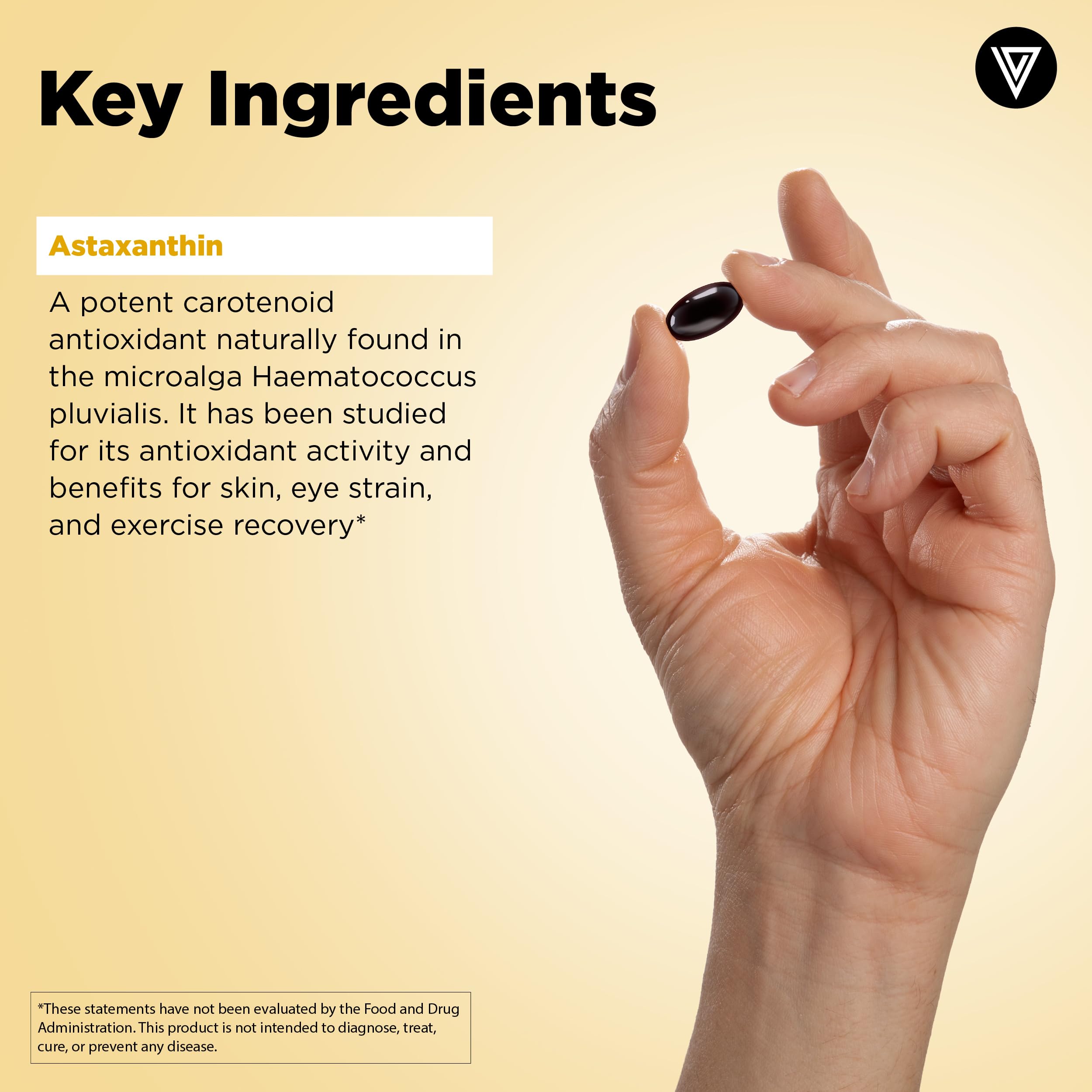 Vital Vitamins Astaxanthin 12mg Softgels for Skin Hydration & Elasticity — Amazon image 4