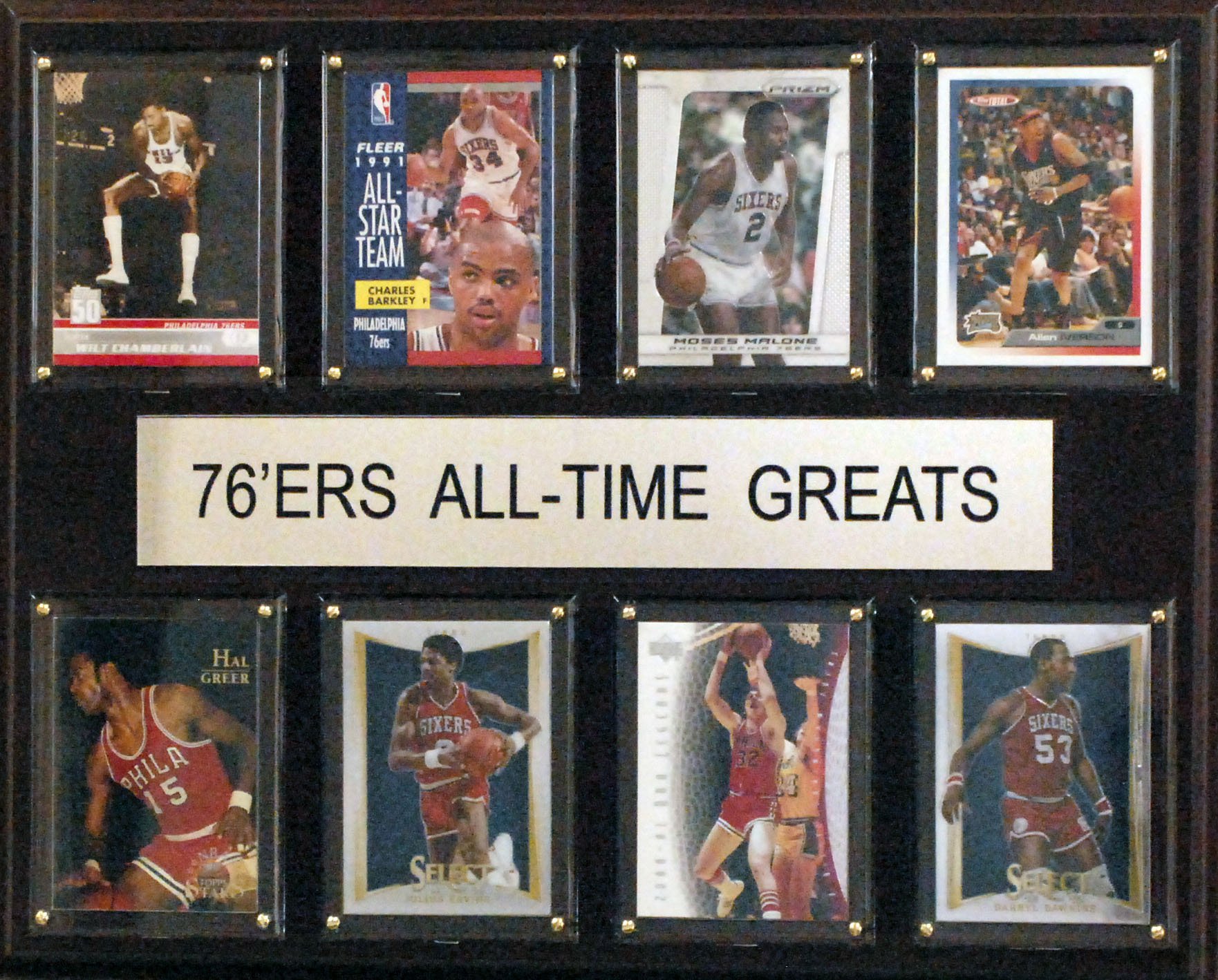 NBA Philadelphia 76ers All-Time Greats Plaque, 12