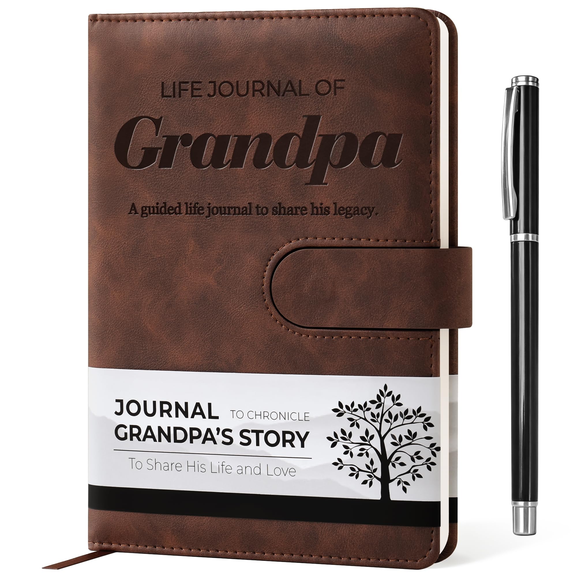 YDCUV Life Story Leather Journal