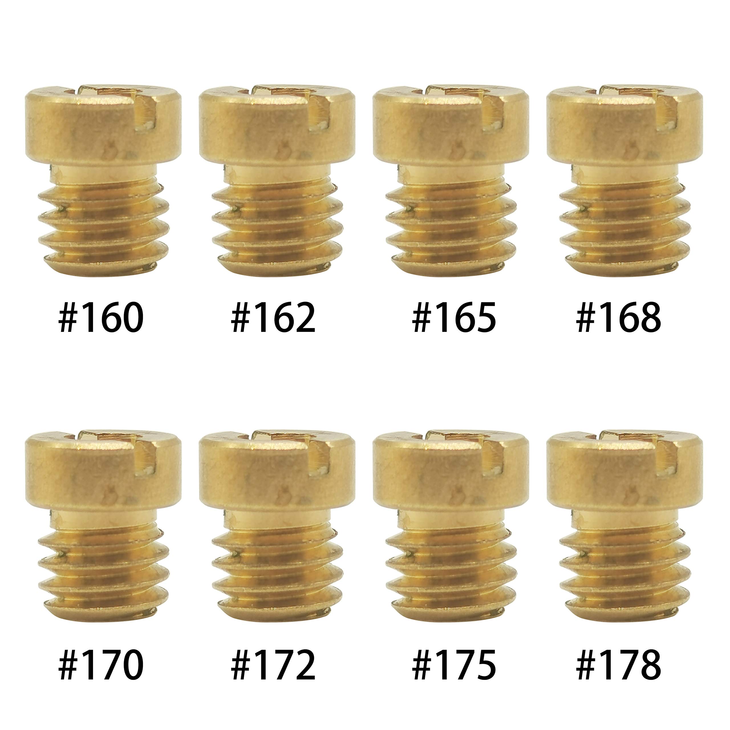 XLH883 Motorcycle Carburetor Main Jet, 7mm Round Head N424-27 main
