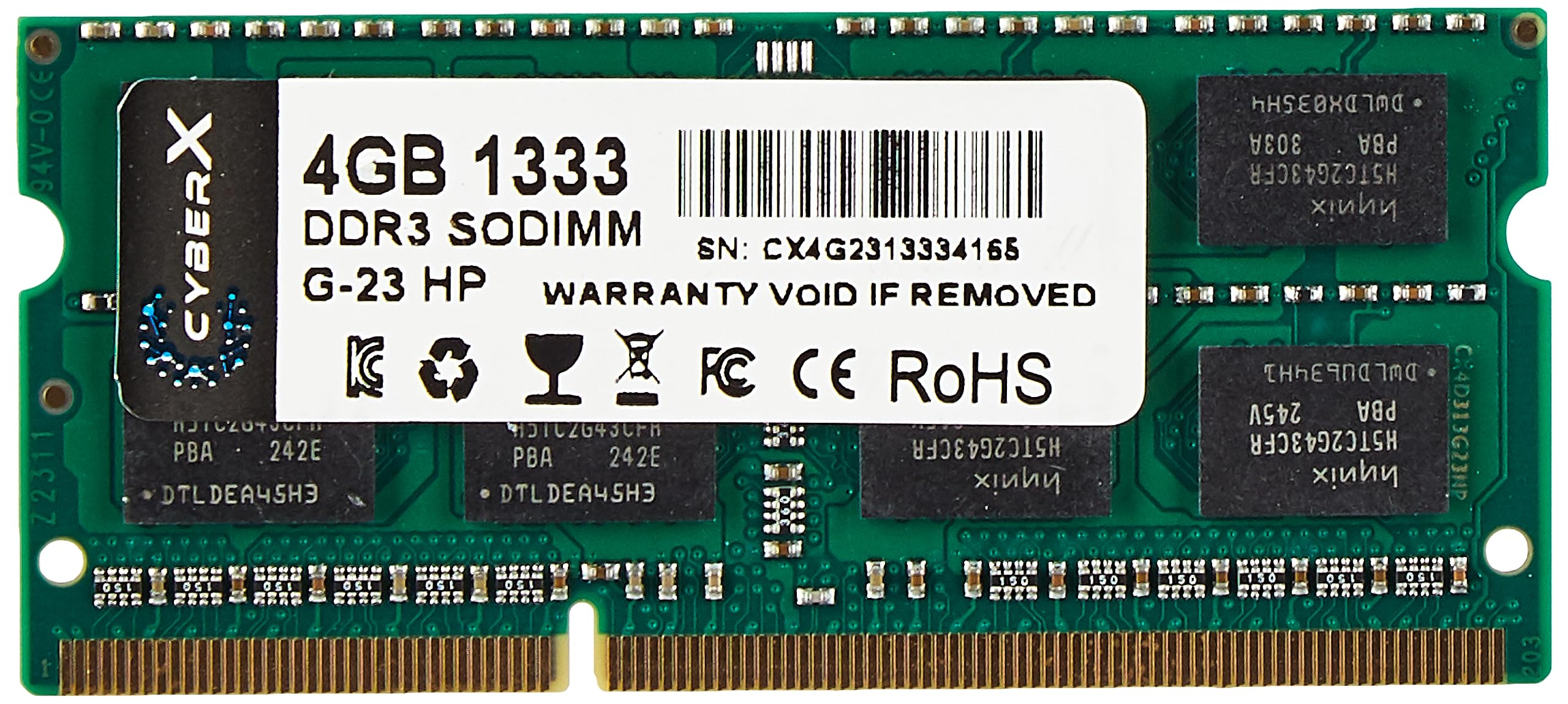 CYBERX 4GB DDR3 1333Mhz Laptop Ram (B09LV193H9) Amazon Price History, Amazon Price Tracker