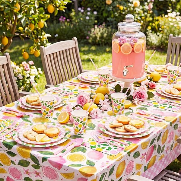 Vibrant Pink Lemon Tableware Collection