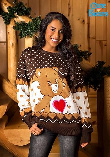 Miniatura 4 de Fun Costumes Tenderheart Bear Adult Care Bears Ugly Christmas Sweater