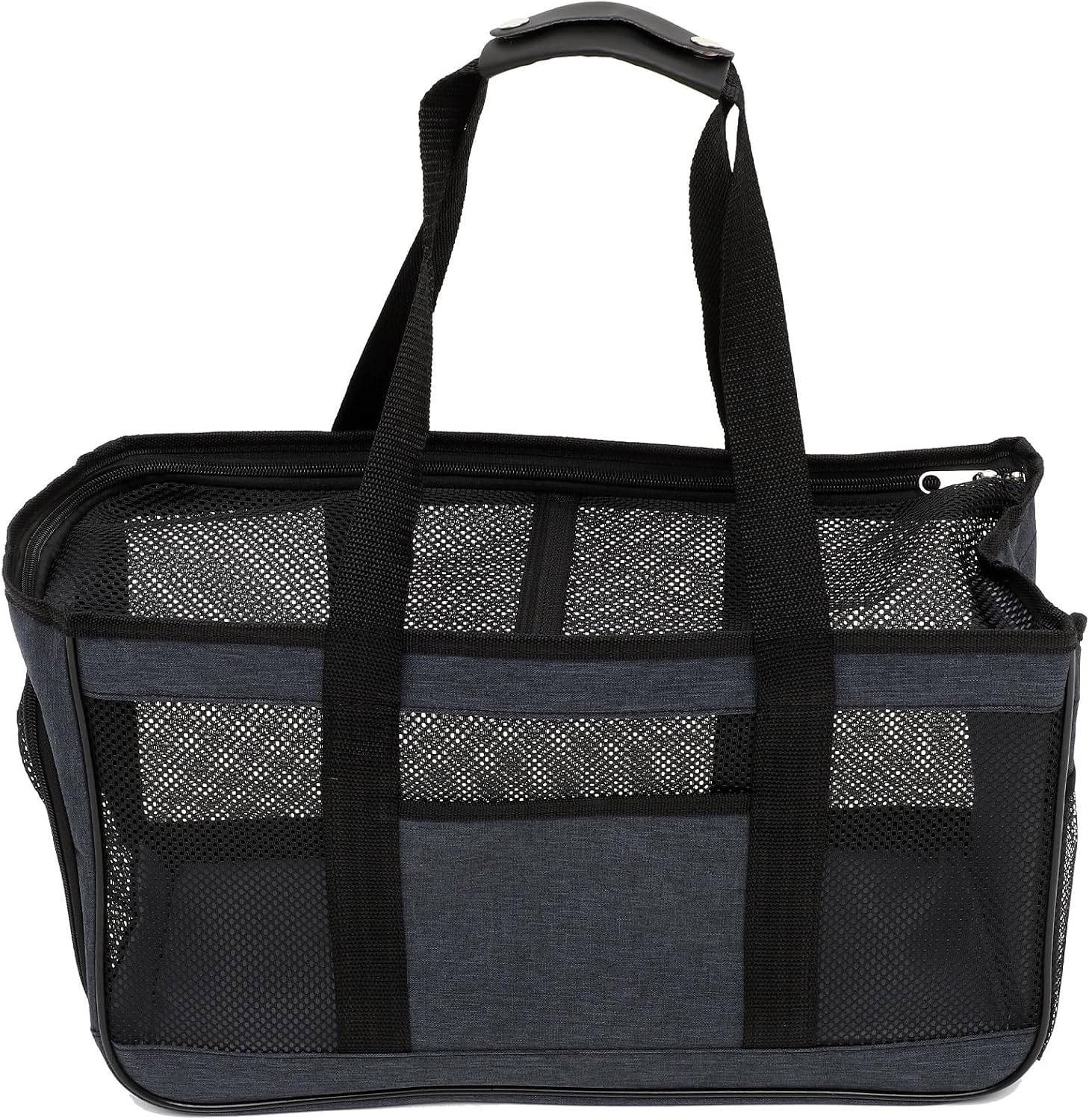 Cabilock Pet Carrier Bag Small Blue Breathable Soft-Sided Cat Carrier for Travel and Outdoor Use Portable Puppy and Cat Storage
