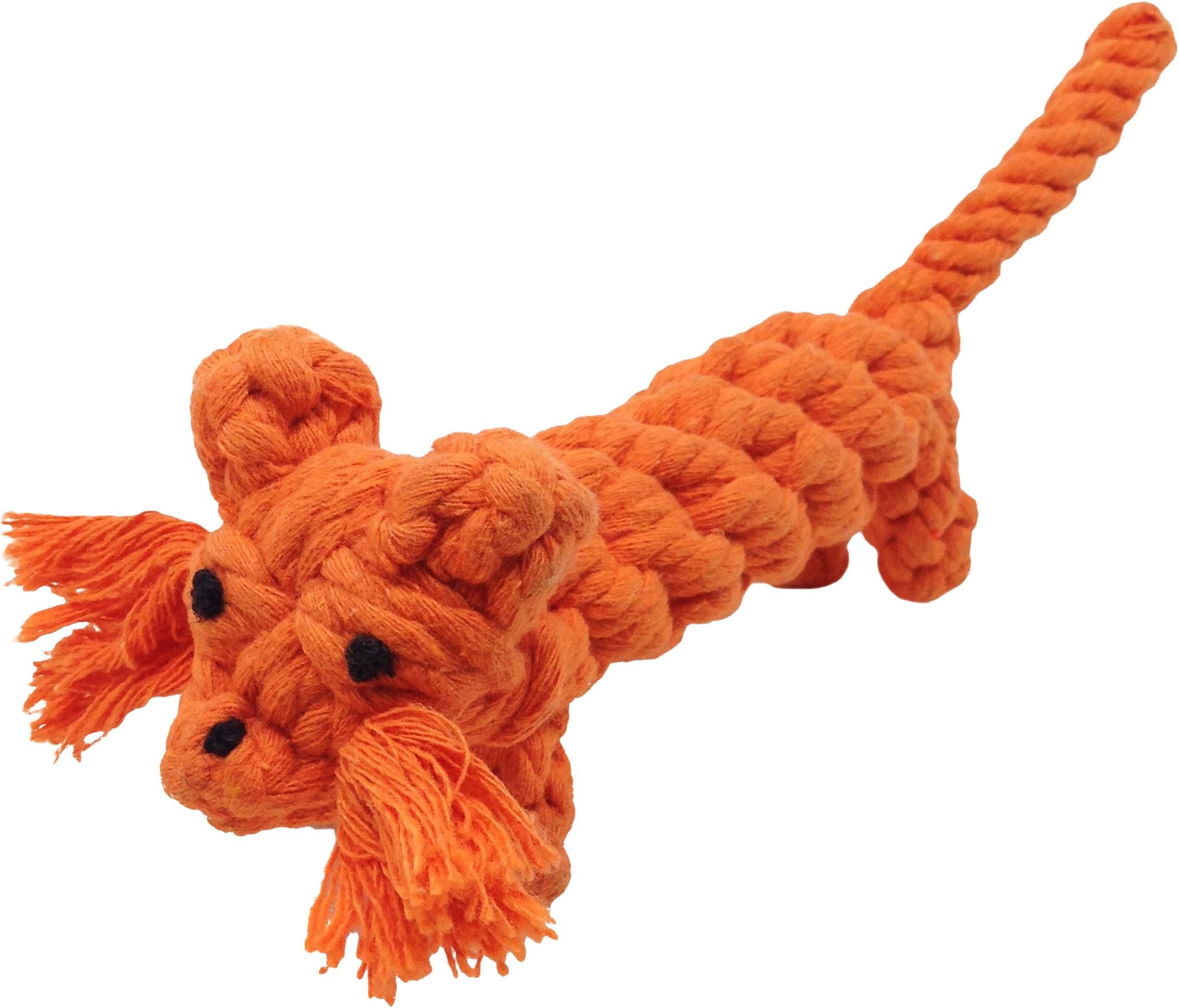 PET(S) TYLE Teeth Cleaning Cotton Rope Dog Toy, Orange