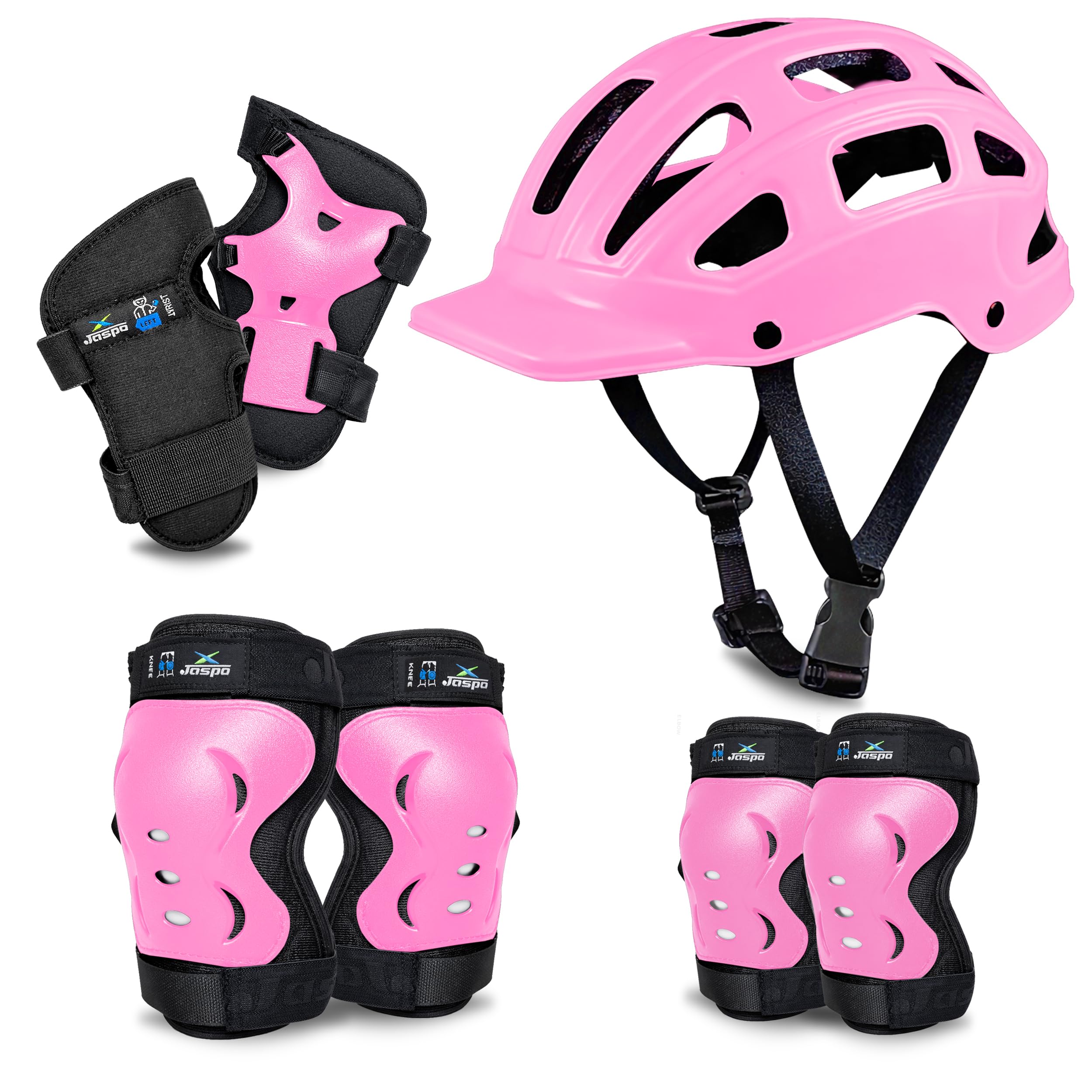 Jaspo Tyro Complete Protective Gear Set for Kids | Helmet with Knee Pads, Elbow Pads & Wrist Guards for Skating, Cycling & Skateboarding (6-14 Years)-image-39