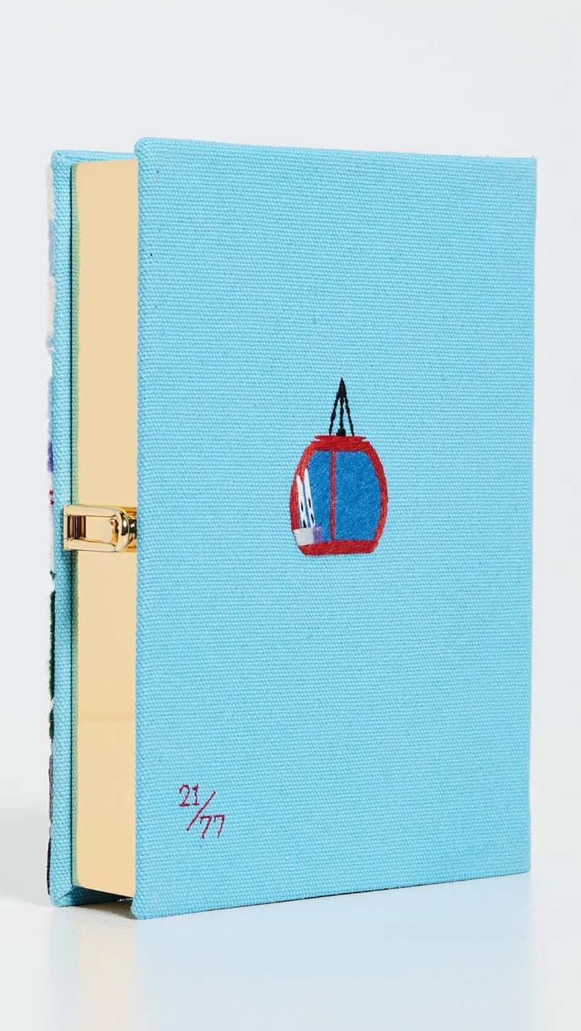 Olympia Le-Tan Women's Aspen Light Blue Book Clutch - Image 3