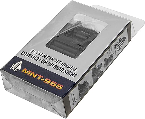 Miniatura 6 de UTG mira trasera plegable bajo perfil con orificio de puntería dual