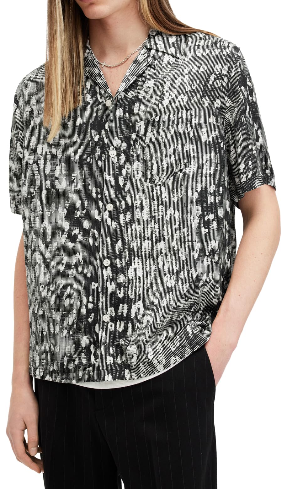 AllSaints Men's Oscillation Short Sleeve Shirt