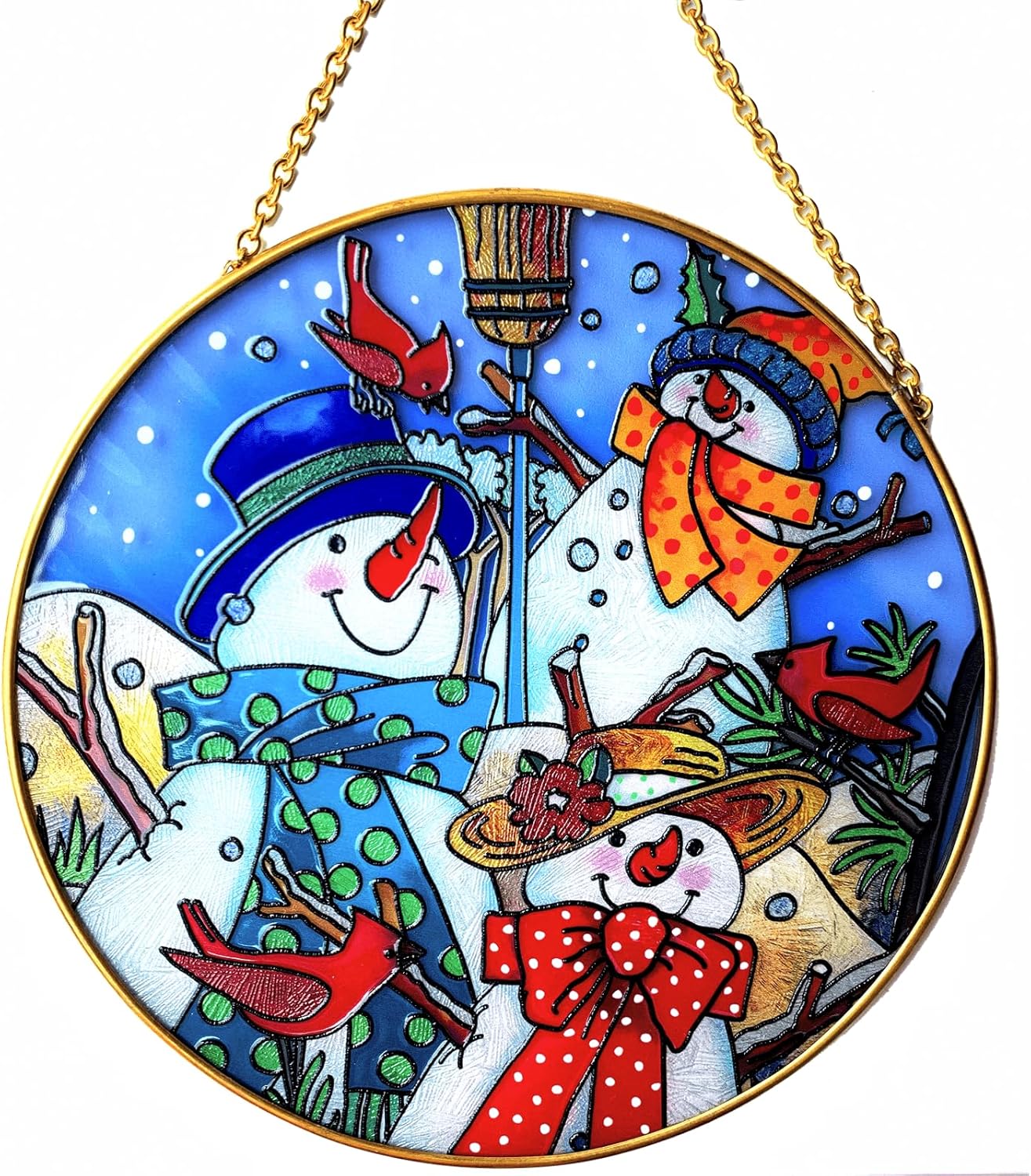 Stained Glass Window Hanging, Christmas Decorations