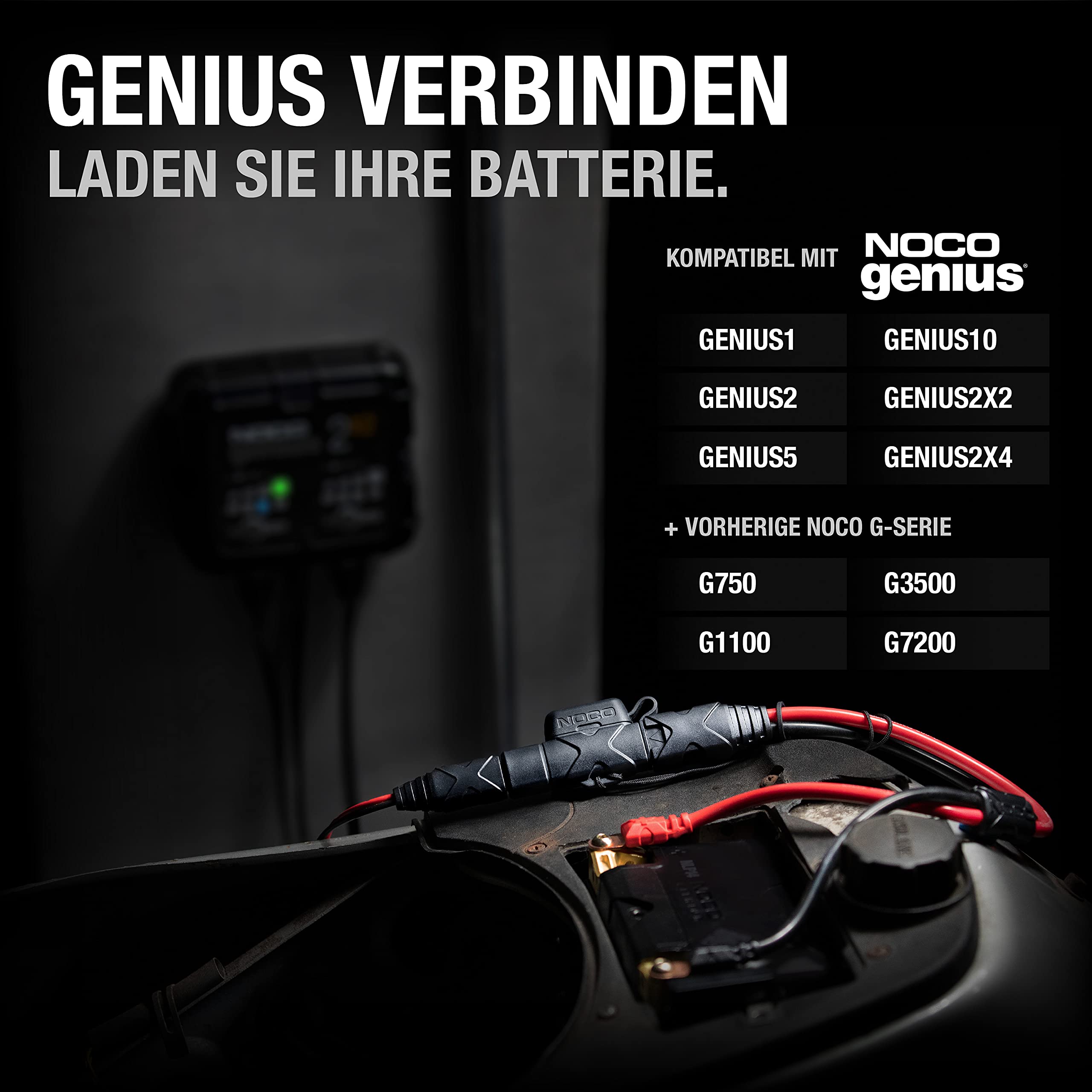 NOCO GBC007 47 cm Boost X-Connect Adapter-Verlängerungskabel für GB20 GB40 GB50 GBX45