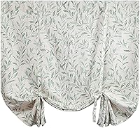 Vista 29 de VOGOL - Cortinas naturales para ventanas, paneles y cortinas con dobladillo para barra de filtrado de luz para decoración del hogar