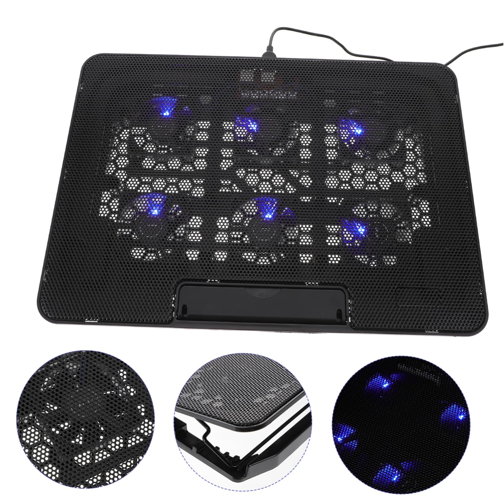 NUOBESTY Soporte De Enfriamiento para Computadora Portátil Ventilador Silencioso De Laptop De Refrigeración Ergonómica Base De Soporte para PC