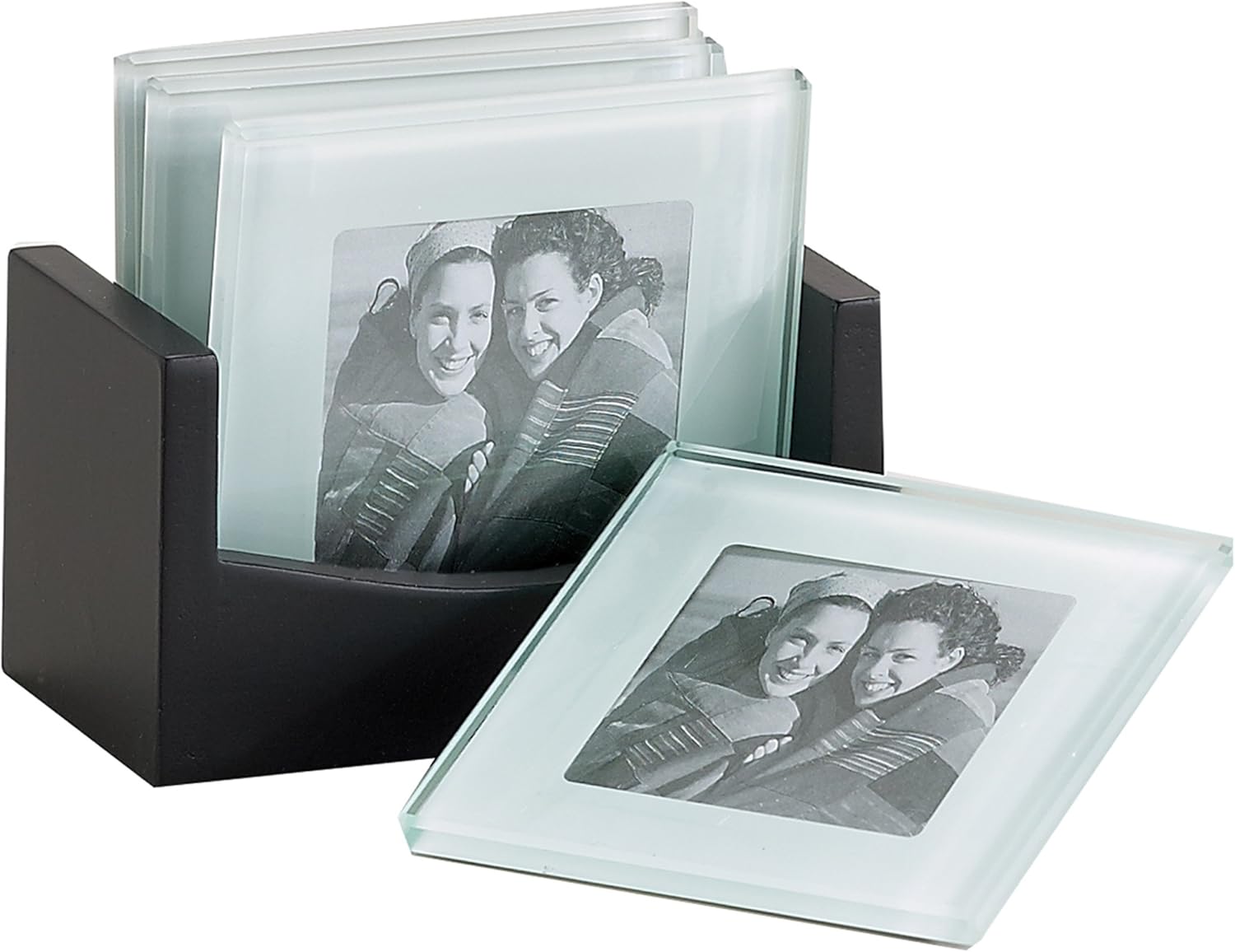 Amazon 4 Frame Photo Glass Coaster, Set of 4, Item 33221 by